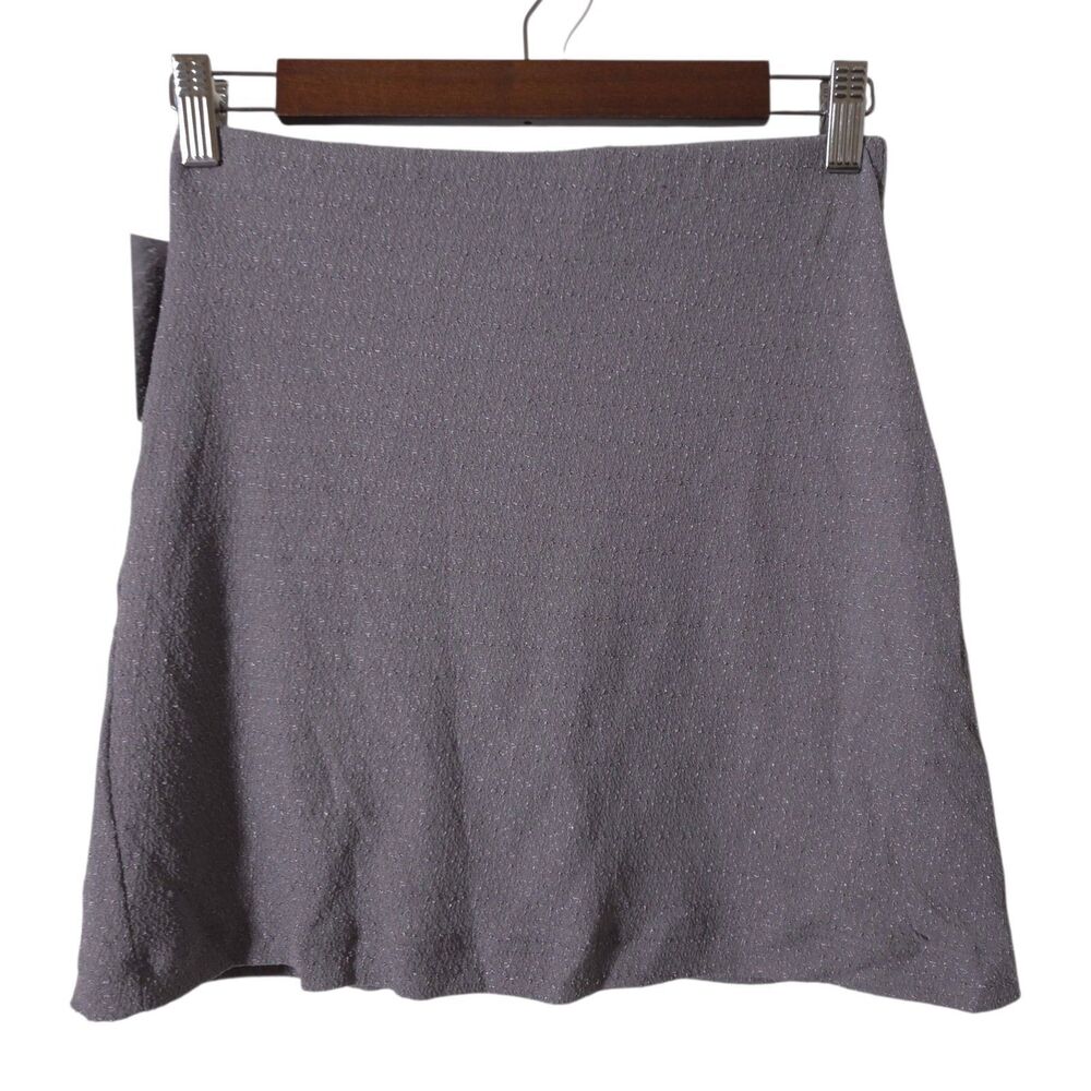 XOXO 90s Y2K Gray Micro Skirt Low Rise Size M Festival Club Stretchy Womens